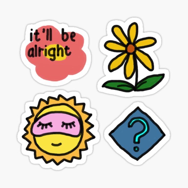doodle 9 Sticker
