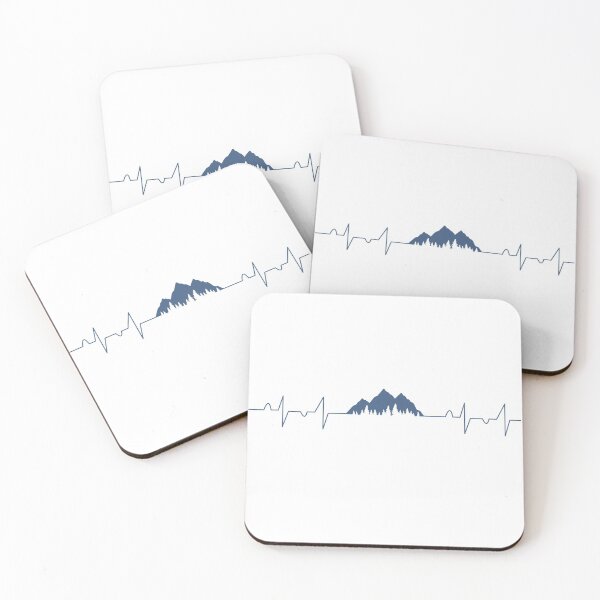 Item preview, Mountains Heartbeat Pulse designed and sold by TastefulTees.