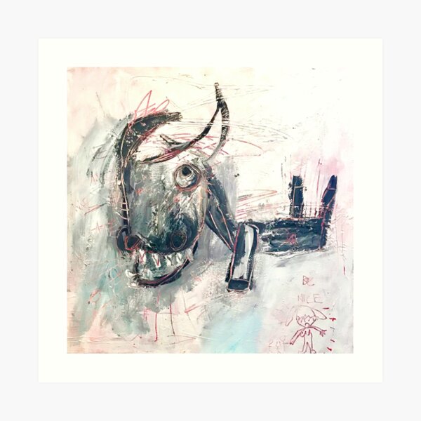 BE NICE Art Print