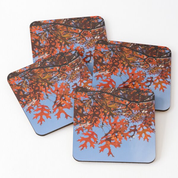 Item preview, Sunny Autumn - Biophilic Branch Patterns in Hot Reds designed and sold by Georgia Mizuleva.