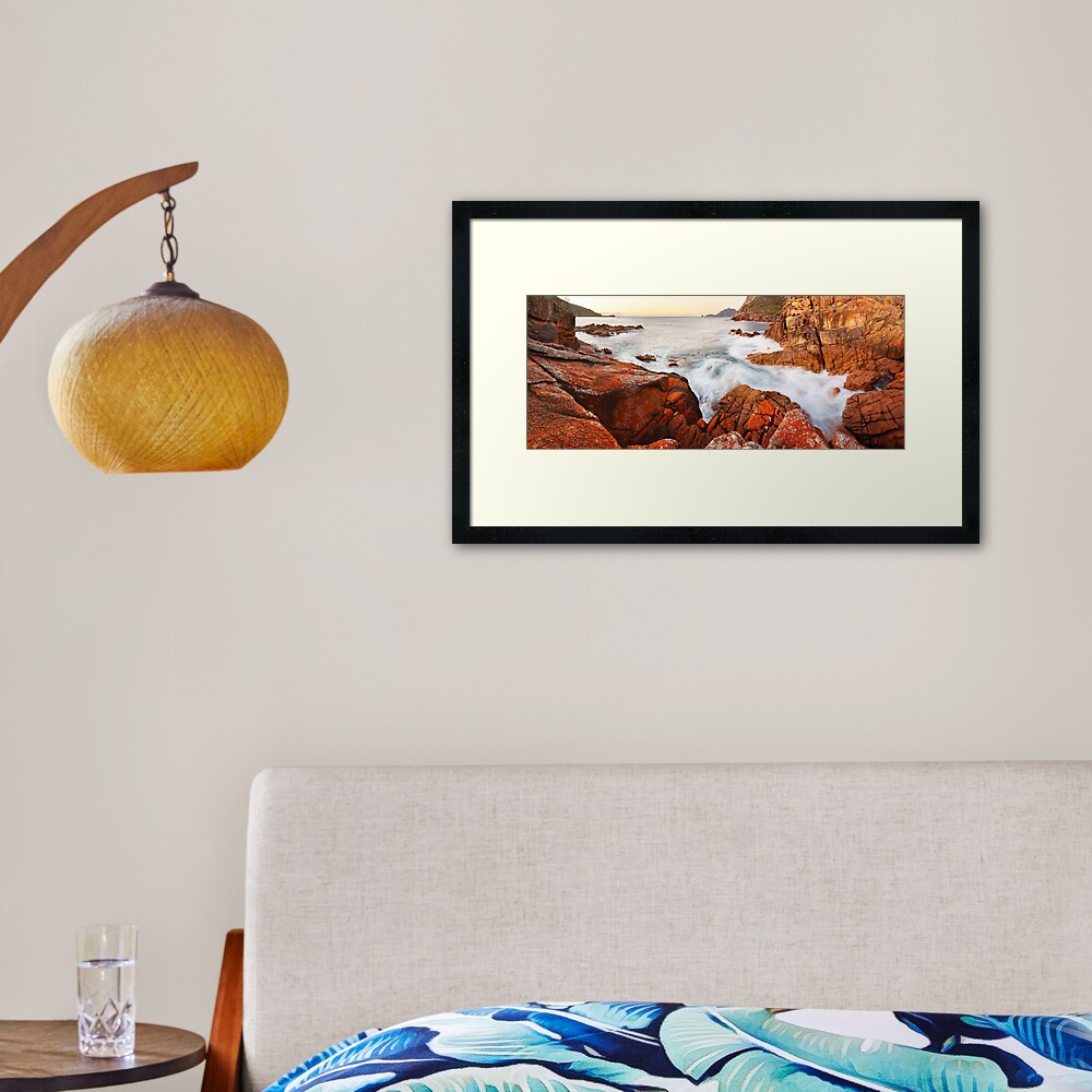 Sleepy Bay Sunrise, Freycinet National Park, Australia Framed Art Print
