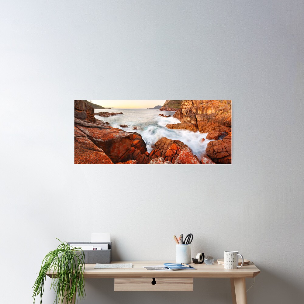 Sleepy Bay Sunrise, Freycinet National Park, Australia Poster