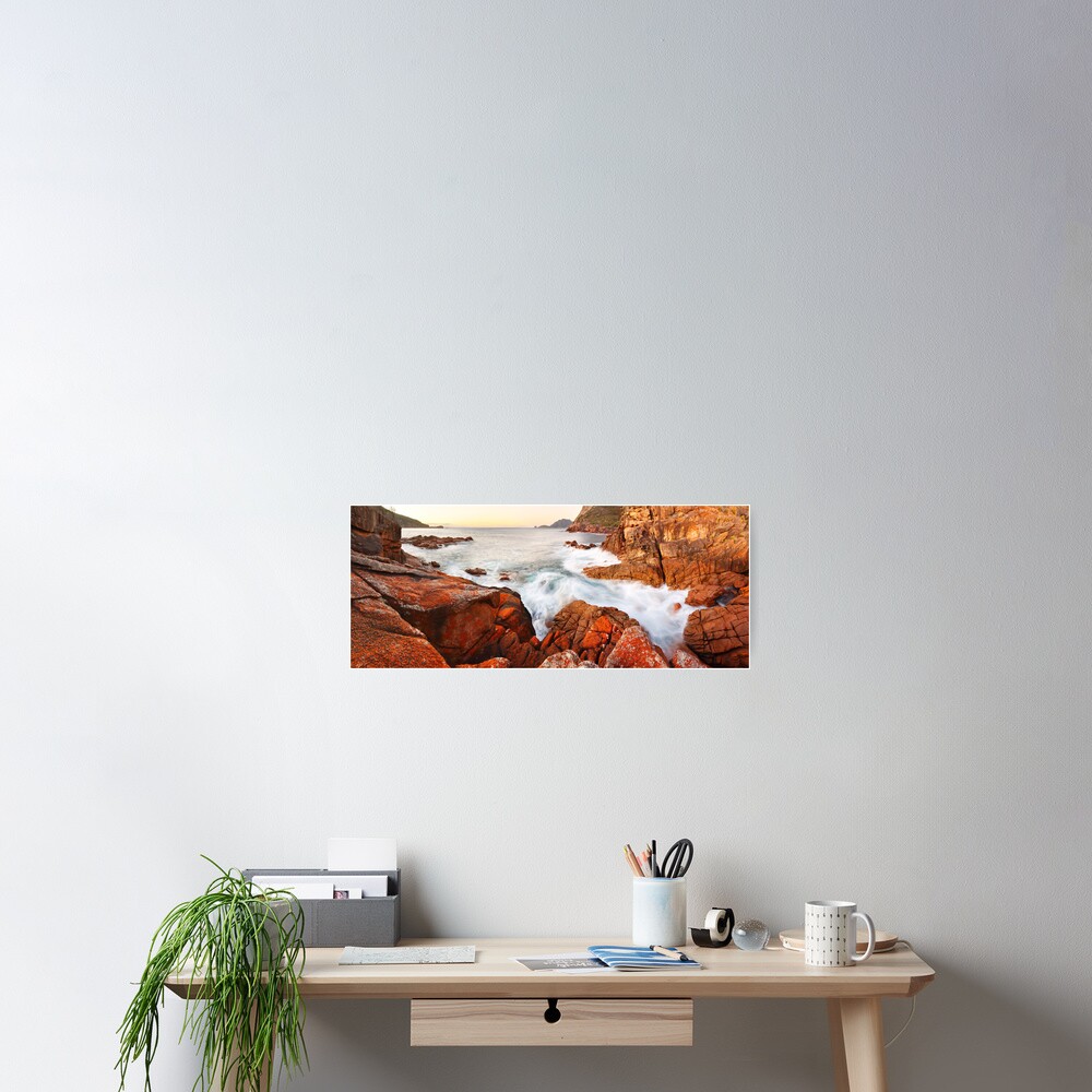 Sleepy Bay Sunrise, Freycinet National Park, Australia Poster