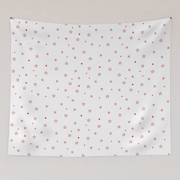Item preview, Red stars and dots pattern designed and sold by archiba.