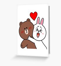 Cute lovers forever Greeting Card