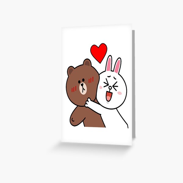 Cute lovers forever Greeting Card