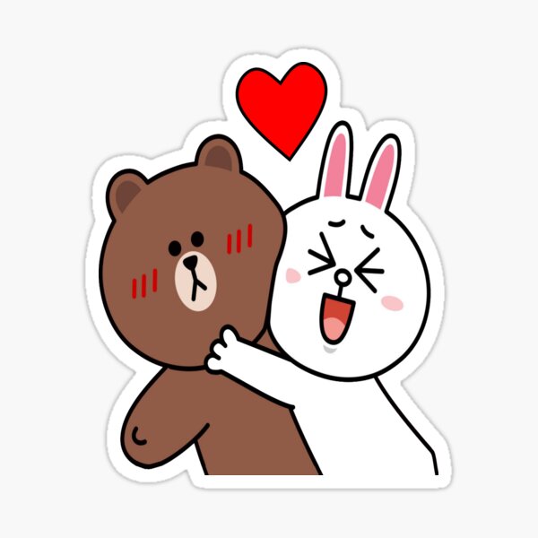 Cute lovers forever Sticker