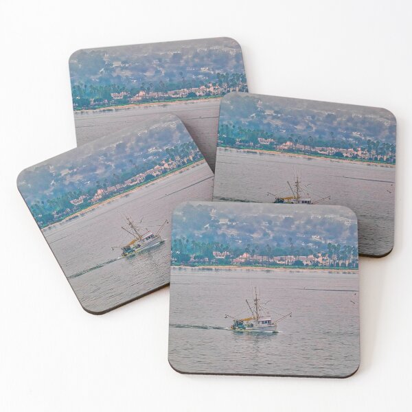 Item preview, Shrimp Boat off California Coast designed and sold by dbvirago.