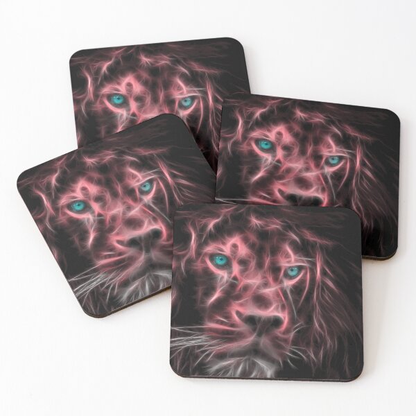 Item preview, Lion Portrait with glowing lights designed and sold by test26.