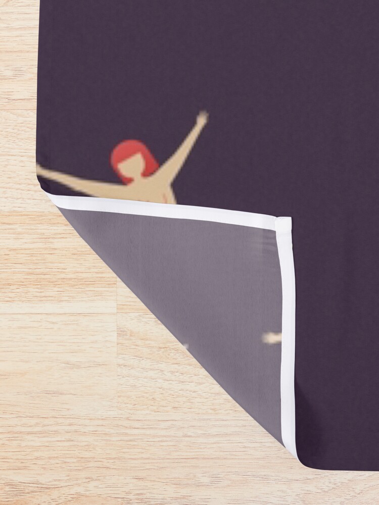 Alternate view of Happy Girl Shower Curtain