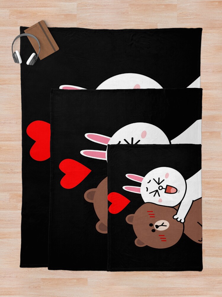 Alternate view of Cute lovers forever Throw Blanket