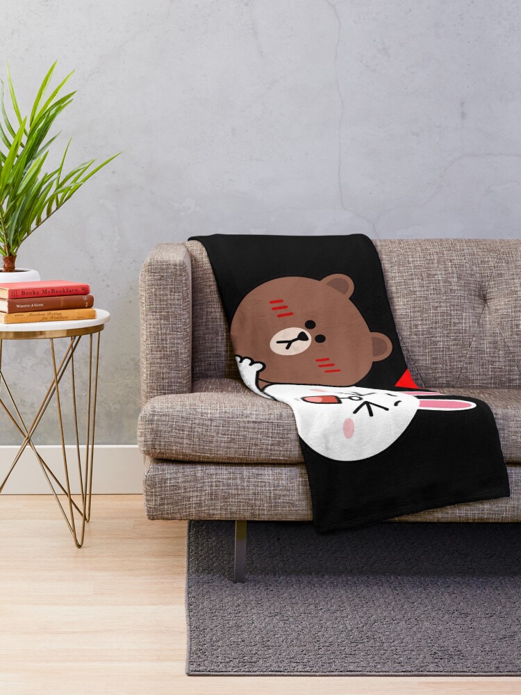 Alternate view of Cute lovers forever Throw Blanket