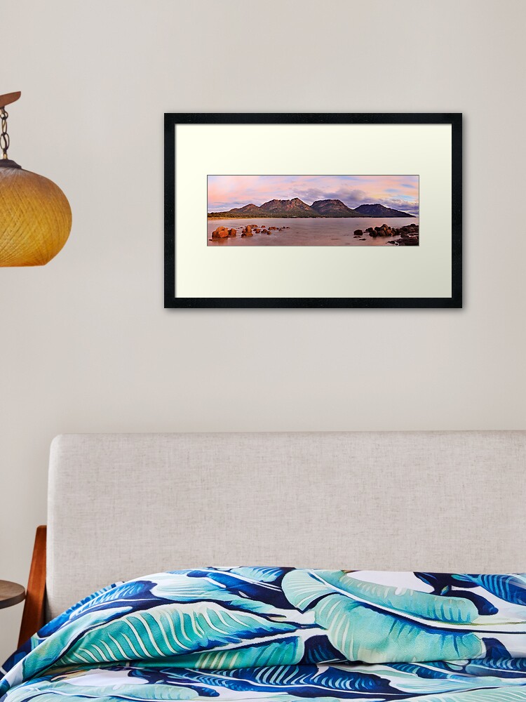 Thumbnail 1 of 7, Framed Art Print, Coles Bay, Freycinet National Park, Australia designed and sold by Chockstone.