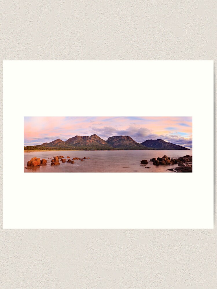 Thumbnail 2 of 3, Art Print, Coles Bay, Freycinet National Park, Australia designed and sold by Chockstone.