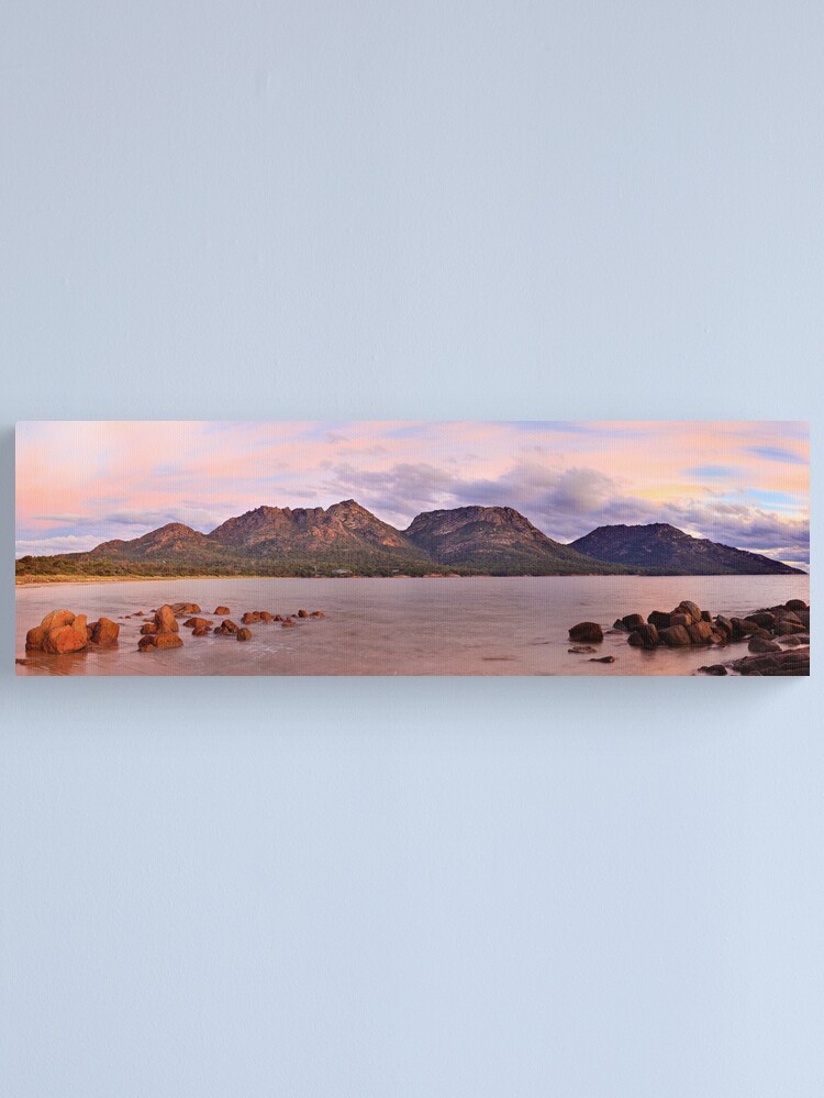Thumbnail 2 of 3, Canvas Print, Coles Bay, Freycinet National Park, Australia designed and sold by Chockstone.