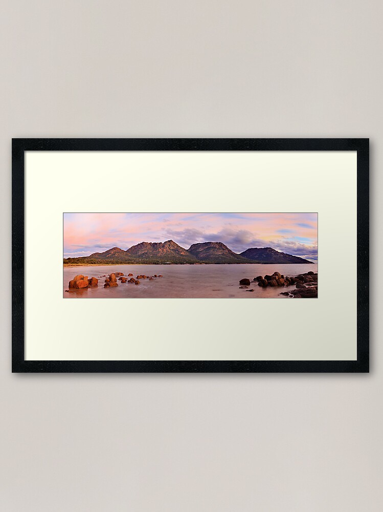 Thumbnail 2 of 7, Framed Art Print, Coles Bay, Freycinet National Park, Australia designed and sold by Chockstone.