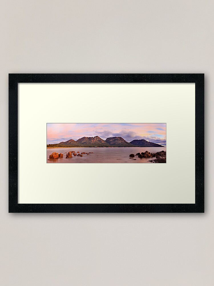 Thumbnail 2 of 7, Framed Art Print, Coles Bay, Freycinet National Park, Australia designed and sold by Chockstone.