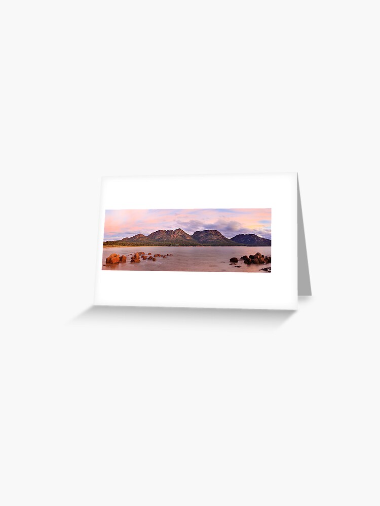 Thumbnail 1 of 2, Greeting Card, Coles Bay, Freycinet National Park, Australia designed and sold by Chockstone.