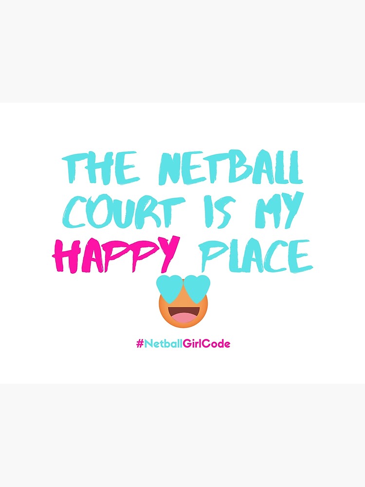 Lámina fotográfica «La cancha de Netball es mi Happy Place Emoji» de