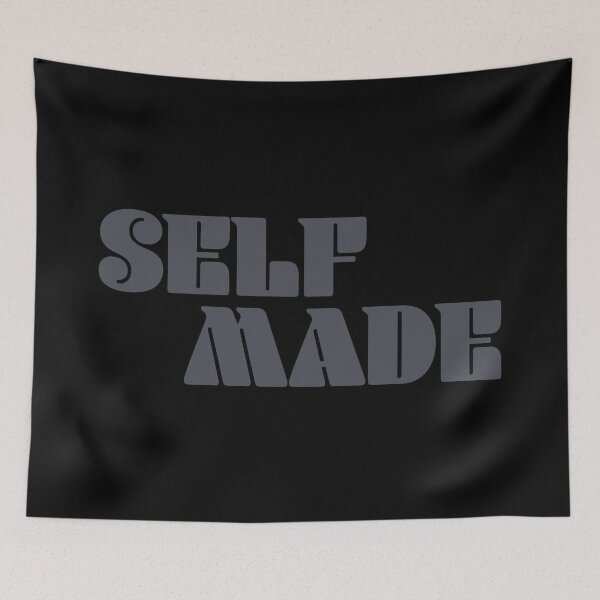 Item preview, Self Made - Grey on Black designed and sold by Ren Andrews.