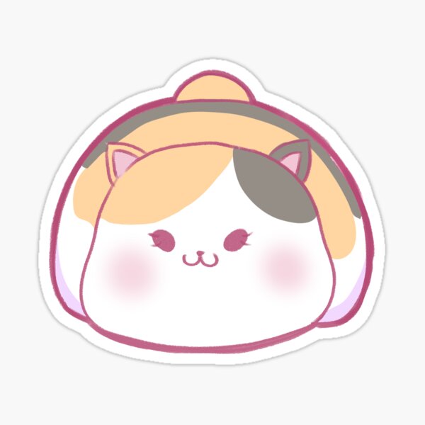 Item preview, I ♥︎ Fat Cat Sticker (Loafing) designed and sold by brbeeps.