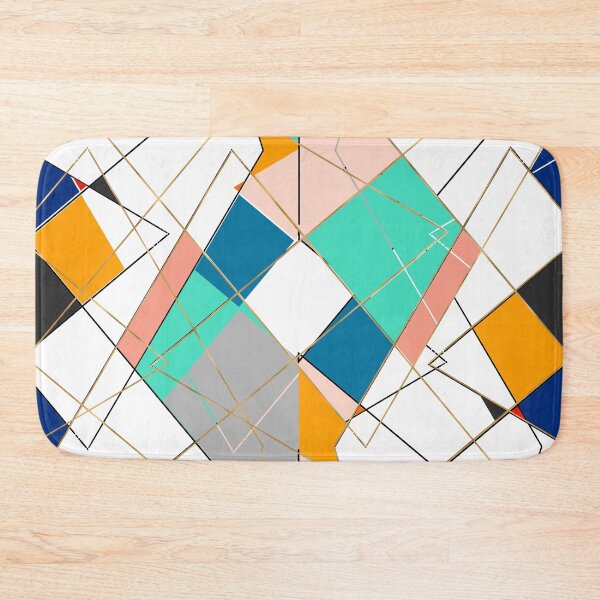 Item preview, gold colorful geometric pattern designed and sold by InovArtS.