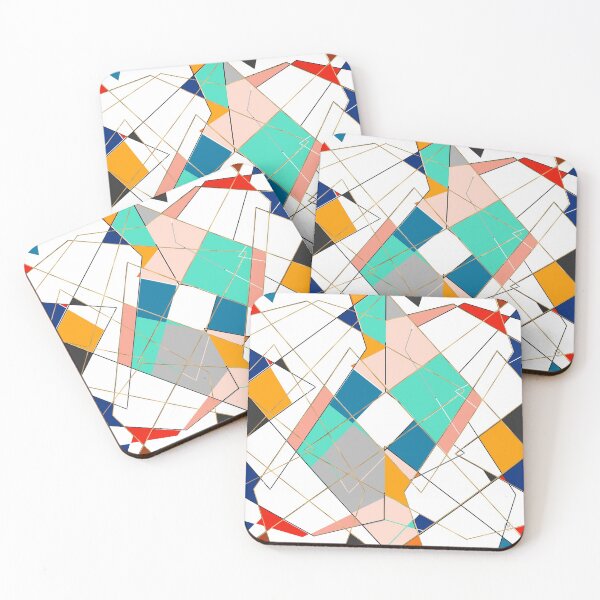 Item preview, gold colorful geometric pattern designed and sold by InovArtS.