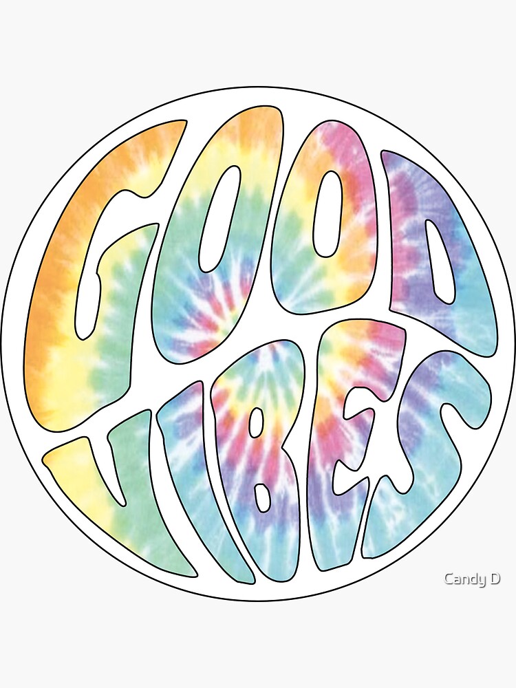 "Good Vibes Tie Dye VSCO" Sticker for Sale by inkha Redbubble