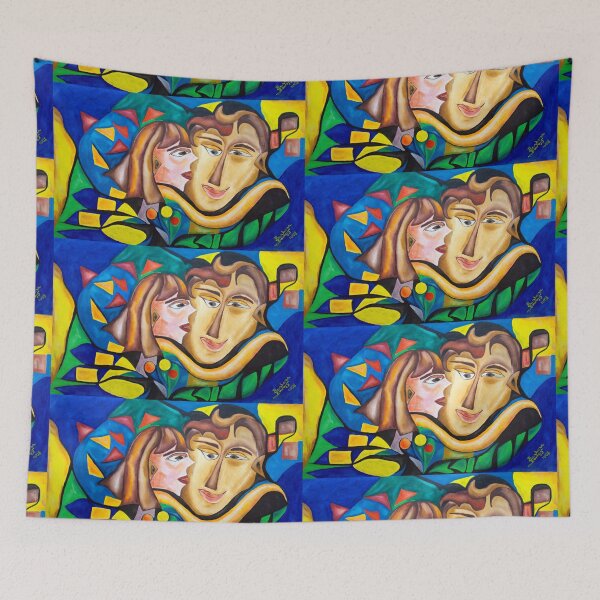Item preview, abstract kissing woman designed and sold by BBS ART.