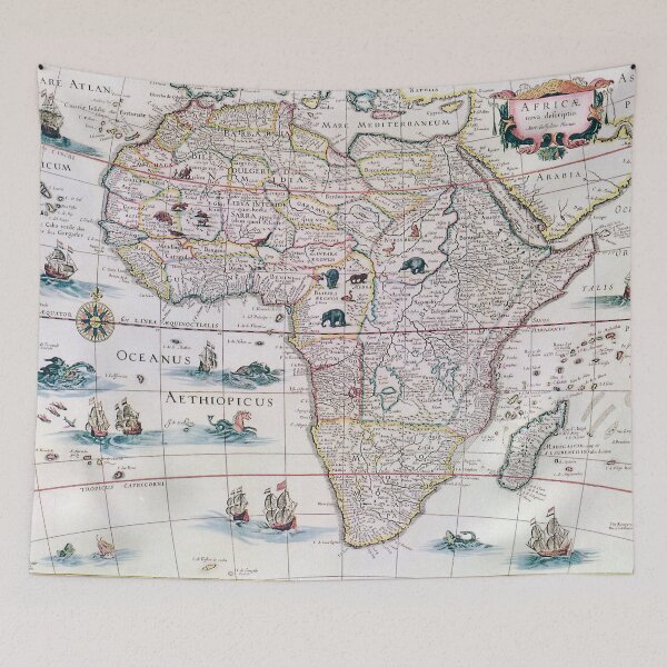 Item preview, Afrique - Africa- Vintage Map designed and sold by OBJETDART.