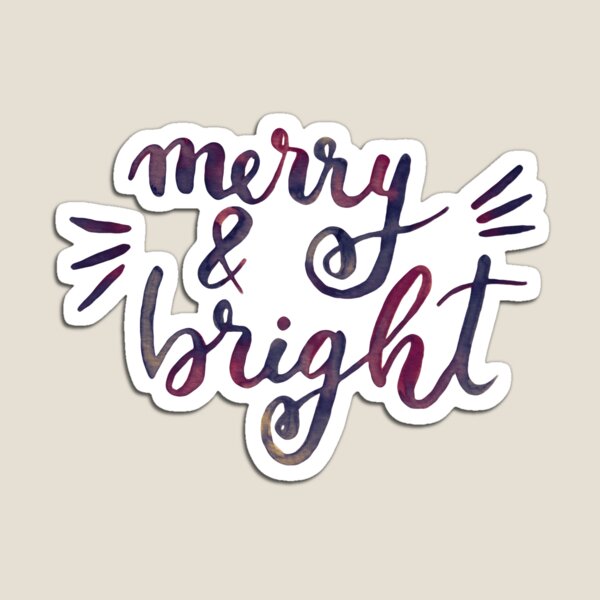 Item preview, Merry and bright Christmas -  purple designed and sold by wackapacka.