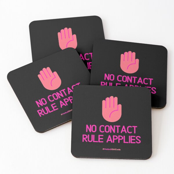 Item preview, No Contact Rule Applies designed and sold by NetballGifts.