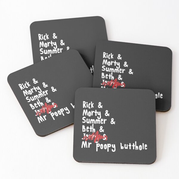 Rick and Morty Characters Coasters (Set of 4)