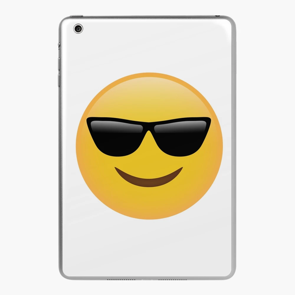 Funda y vinilo para iPad for Sale con la obra Gafas de sol Emoji