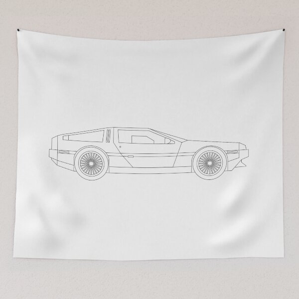 Item preview, DeLorean - DMC-12 Illustration outline designed and sold by two34.