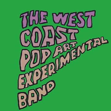 west coast pop art experimental band tshirt