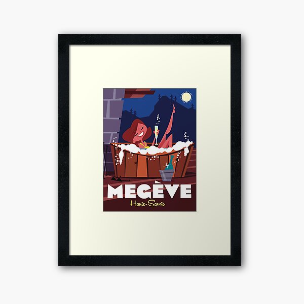 Item preview, Megeve poster designed and sold by GAGodel.