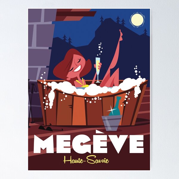 Item preview, Megeve poster designed and sold by GAGodel.