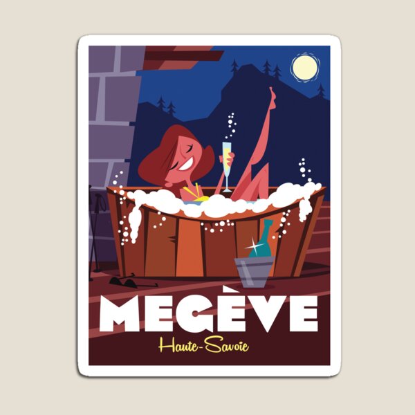 Item preview, Megeve poster designed and sold by GAGodel.