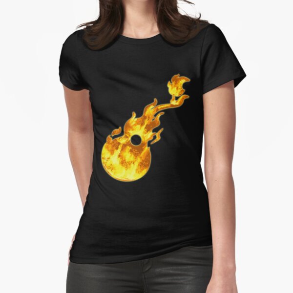 Flaming Guitar - For Kelly Fitted T-Shirt