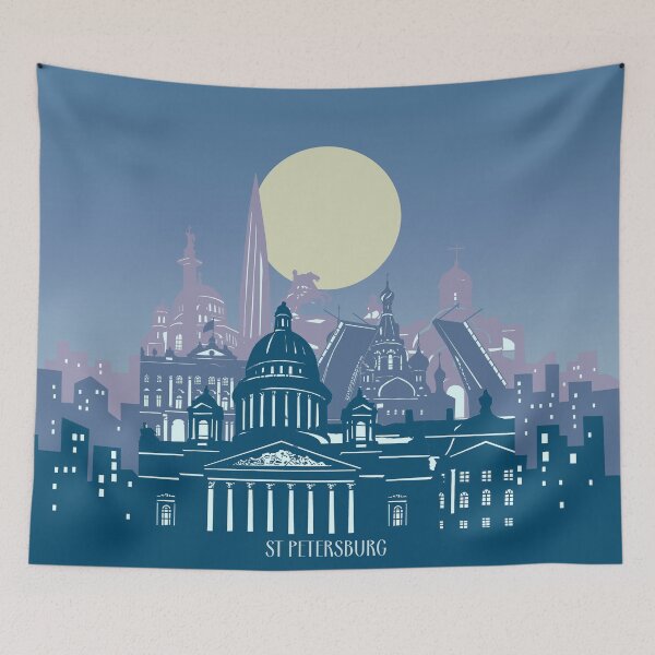 Item preview, saint petersburg skyline designed and sold by BekimART2.