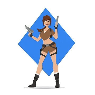 Artwork thumbnail, Lara Croft - Legend by RikDrawsThings
