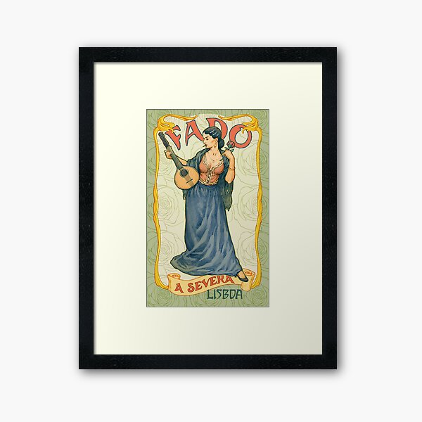 Lisbon Fado Poster Framed Art Print