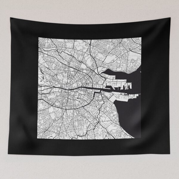 Item preview, Dublin Map City Map Poster Black and White, USA Gift Printable, Modern Map Decor for Office Home Living Room, Map Art, Map Gifts designed and sold by 44spaces.