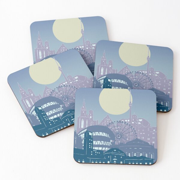 Item preview, stuttgart skyline designed and sold by BekimART2.