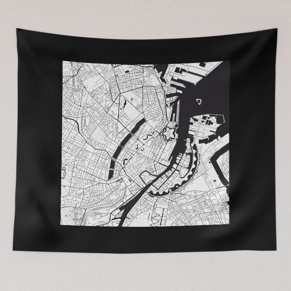 Item preview, Copenhagen Map City Map Poster Black and White, USA Gift Printable, Modern Map Decor for Office Home Living Room, Map Art, Map Gifts designed and sold by 44spaces.