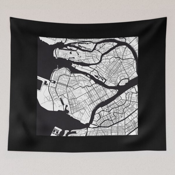 Item preview, Leningrad Map City Map Poster Black and White, USA Gift Printable, Modern Map Decor for Office Home Living Room, Map Art, Map Gifts designed and sold by 44spaces.