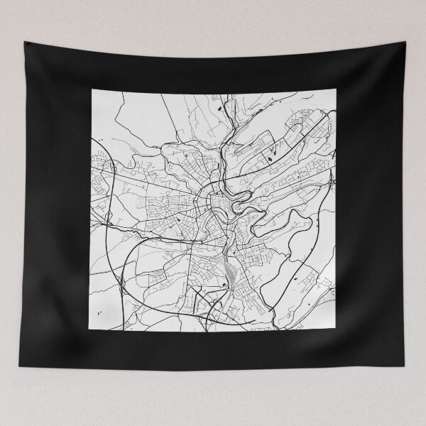 Item preview, Luxembourg Map City Map Poster Black and White, USA Gift Printable, Modern Map Decor for Office Home Living Room, Map Art, Map Gifts designed and sold by 44spaces.