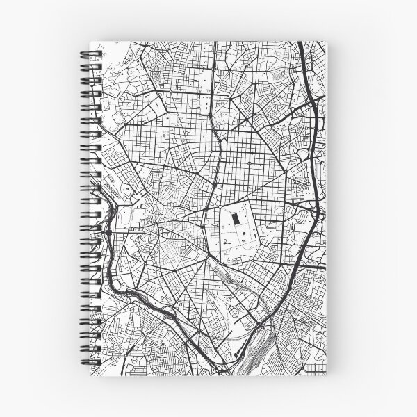 Item preview, Madrid Map City Map Poster Black and White, USA Gift Printable, Modern Map Decor for Office Home Living Room, Map Art, Map Gifts designed and sold by 44spaces.