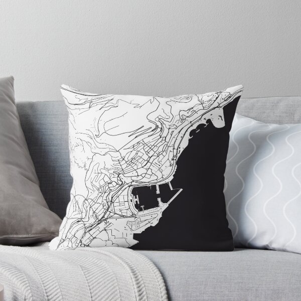 Item preview, Monaco Map City Map Poster Black and White, USA Gift Printable, Modern Map Decor for Office Home Living Room, Map Art, Map Gifts designed and sold by 44spaces.
